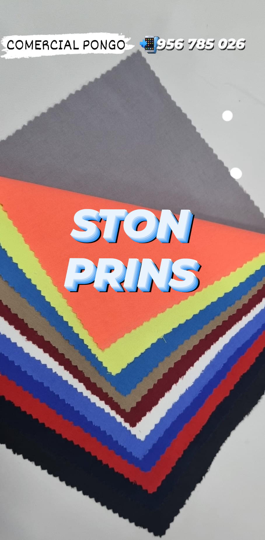 Tela Ston Prins Comercial Pongo