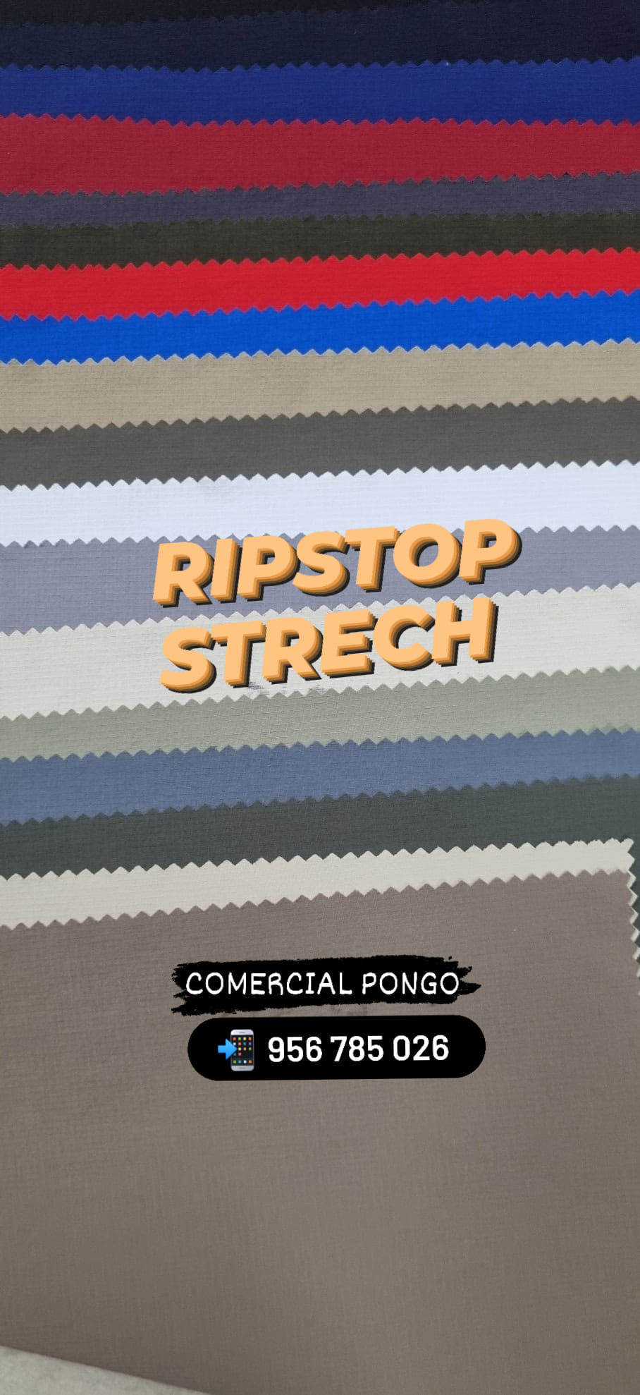 Tela Ripstop Strech Comercial Pongo