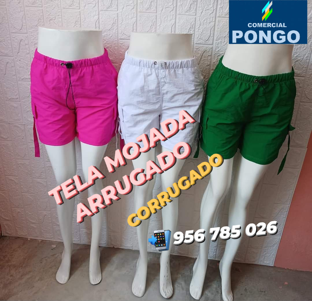 Tela Mojada Corrugado o Arrugado Comercial Pongo