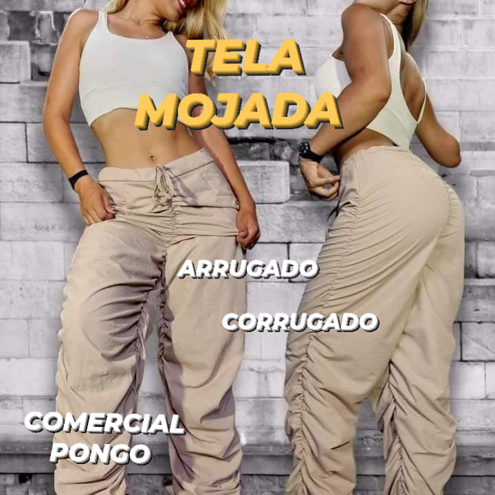 Tela Mojada Corrugado o Arrugado Comercial Pongo