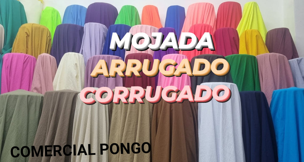 Tela Mojada Corrugado o Arrugado Comercial Pongo