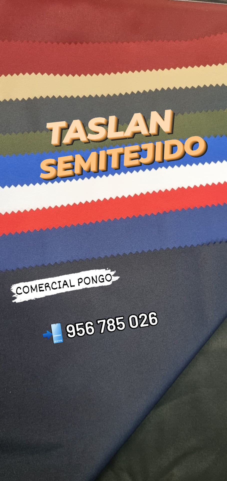Tela Taslán Semitejido Comercial Pongo