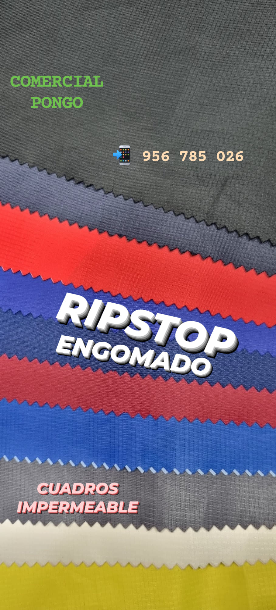 Tela Ripstop Engomado Comercial Pongo