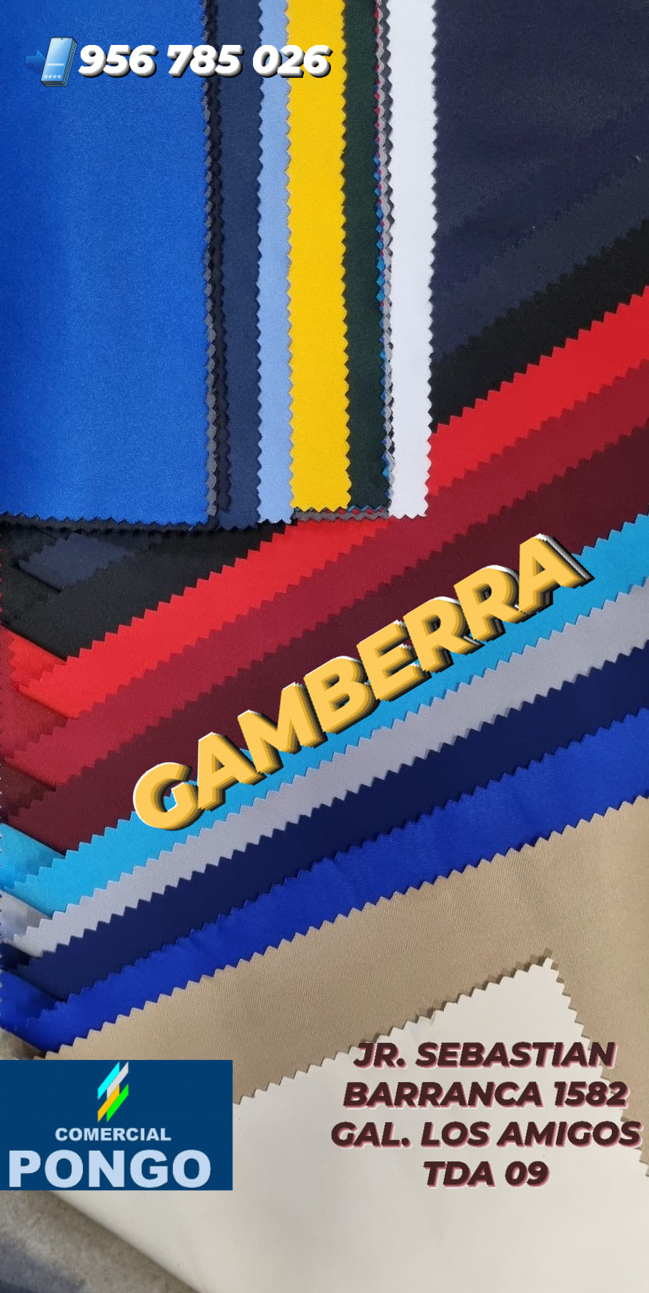 Tela Gamberra Comercial Pongo