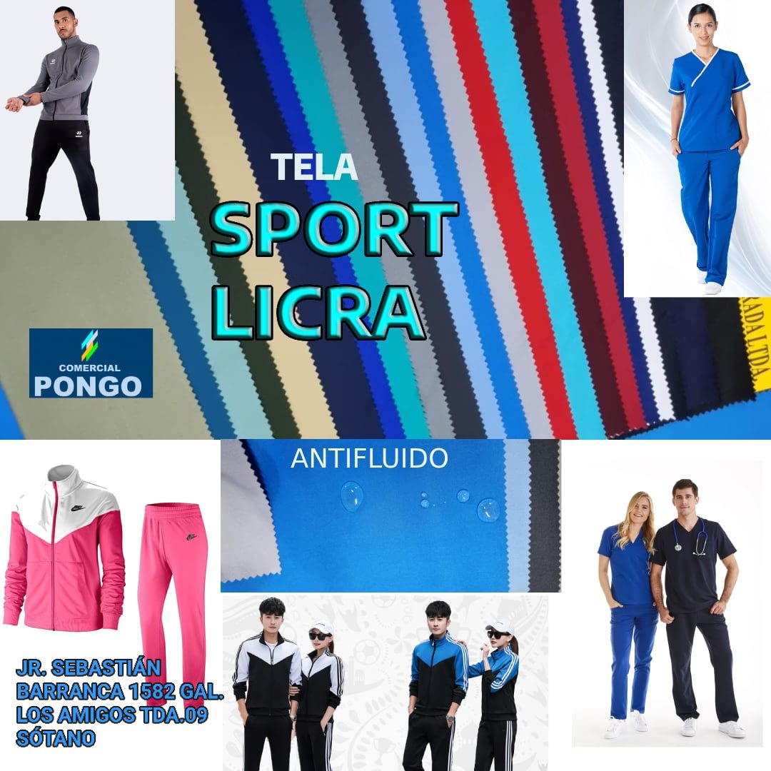 Tela Sport Licra Comercial Pongo
