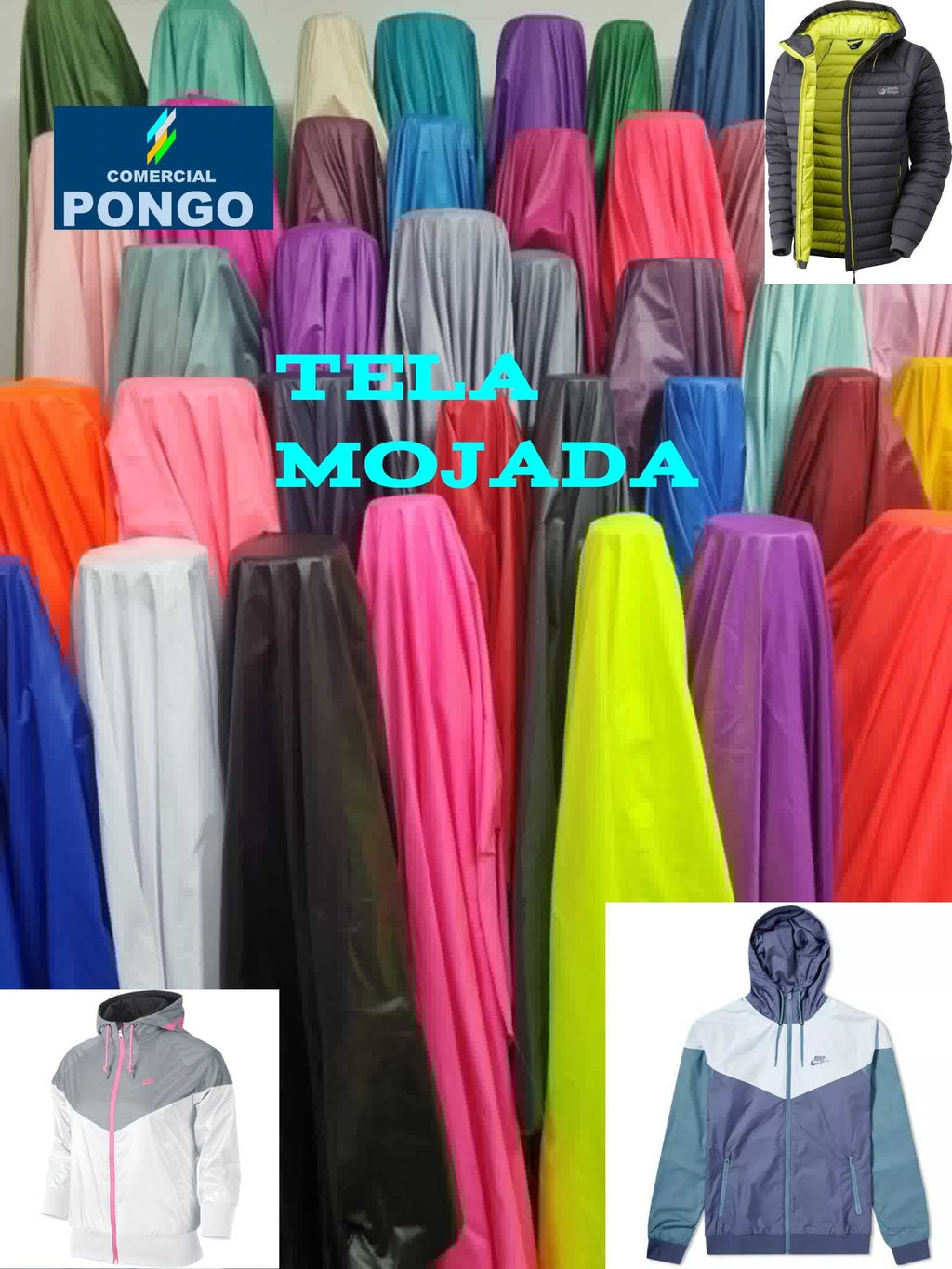 Tela Mojada con Brillo Comercial Pongo